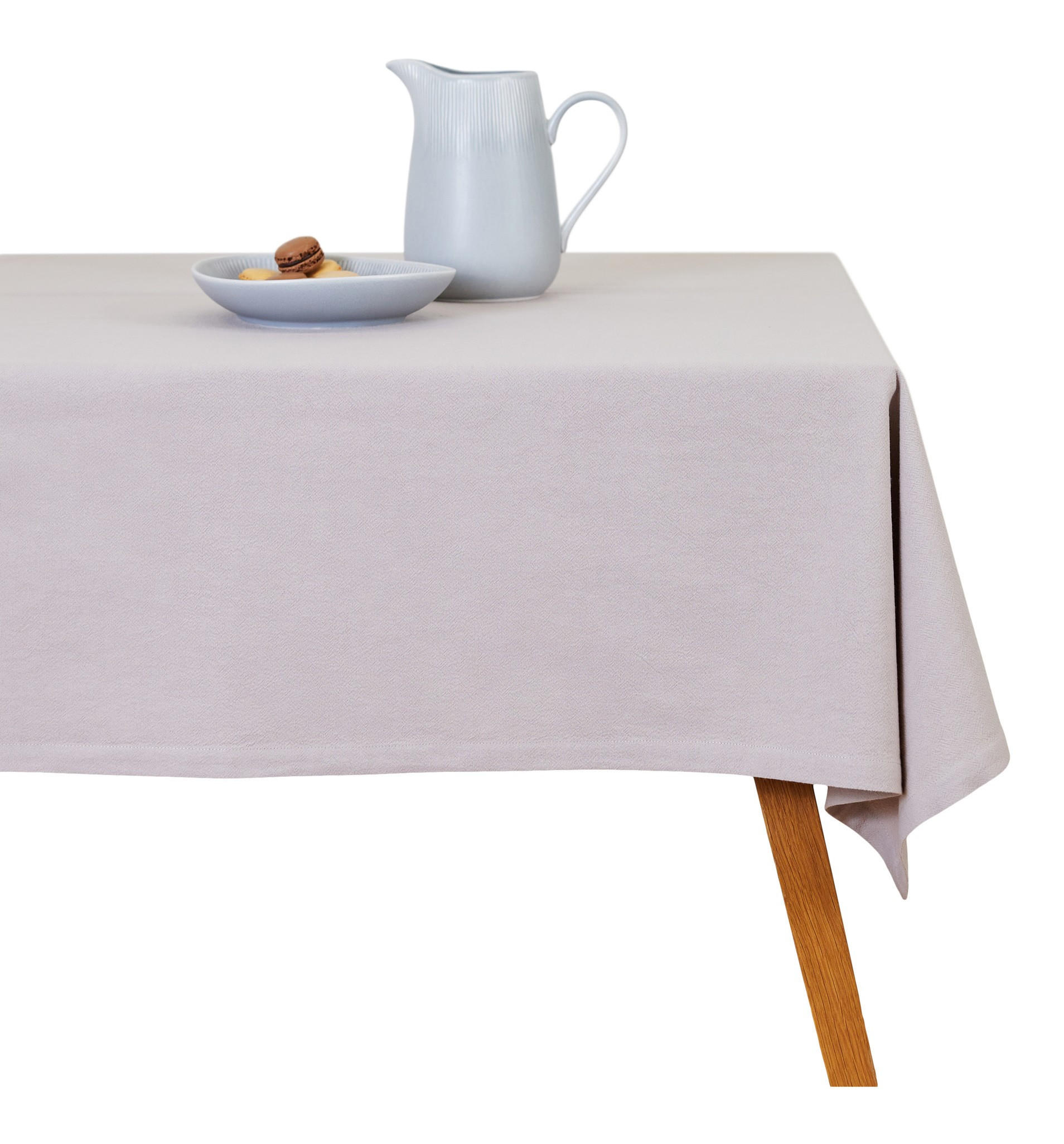 BAUMWOLLTISCHDECKE Campos - Creme, Textil (220/150/1cm) - home&you