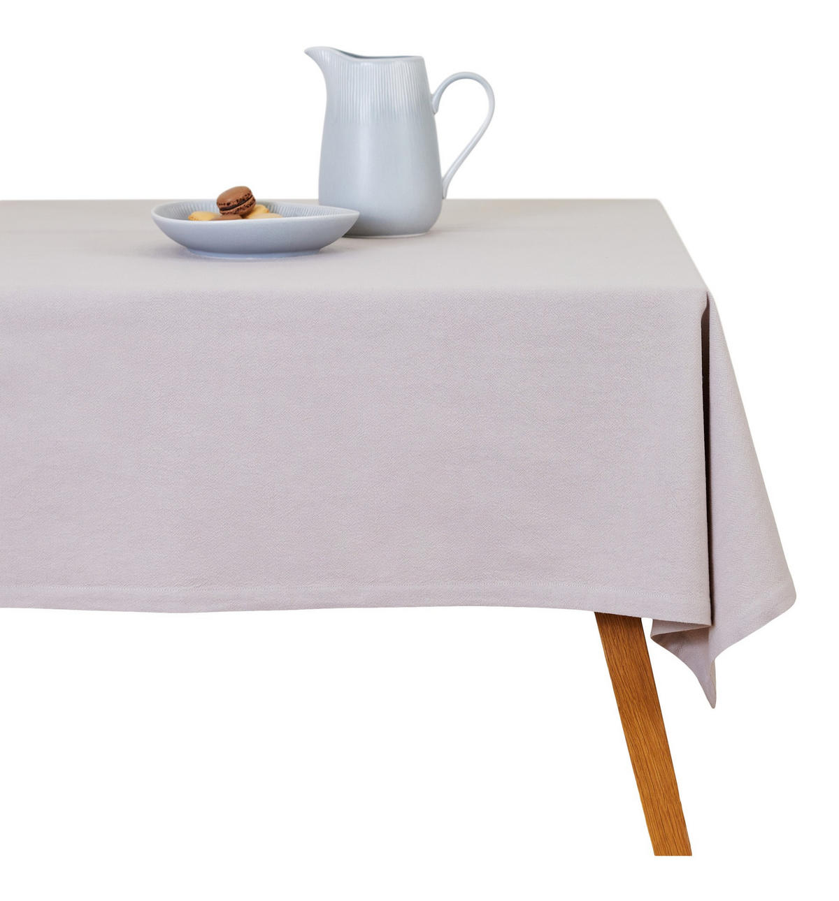 BAUMWOLLTISCHDECKE Campos - Creme, Textil (220/150/1cm) - home&you
