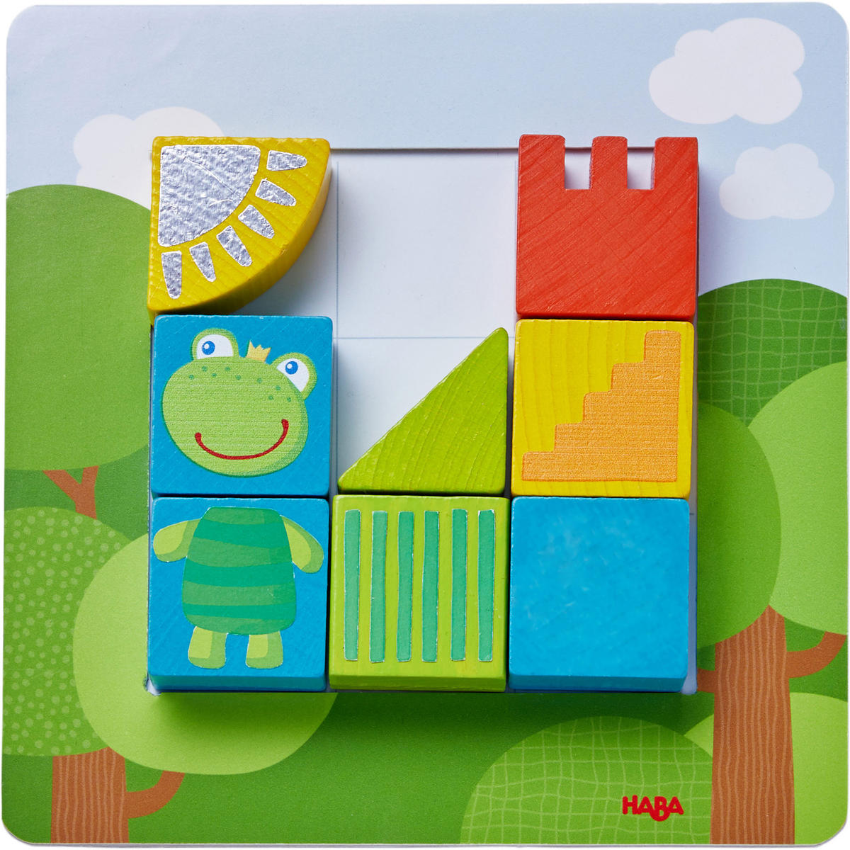 LEGESPIEL Tierisch quadratisch, ab 2 Jahren - Multicolor, Naturmaterialien (21.9/21.9cm)