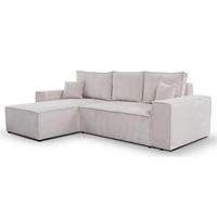 ECKSOFA Beige AGA Links Ausziehbar Gepolstert 279x181x94 cm - Beige, Textil (279/181cm) - Sepro Meble