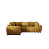 ECKSOFA MOLISA L PLUS Itaka 33 Links mit Schlaffunktion - Currygelb, Textil (235/175cm) - Bedante