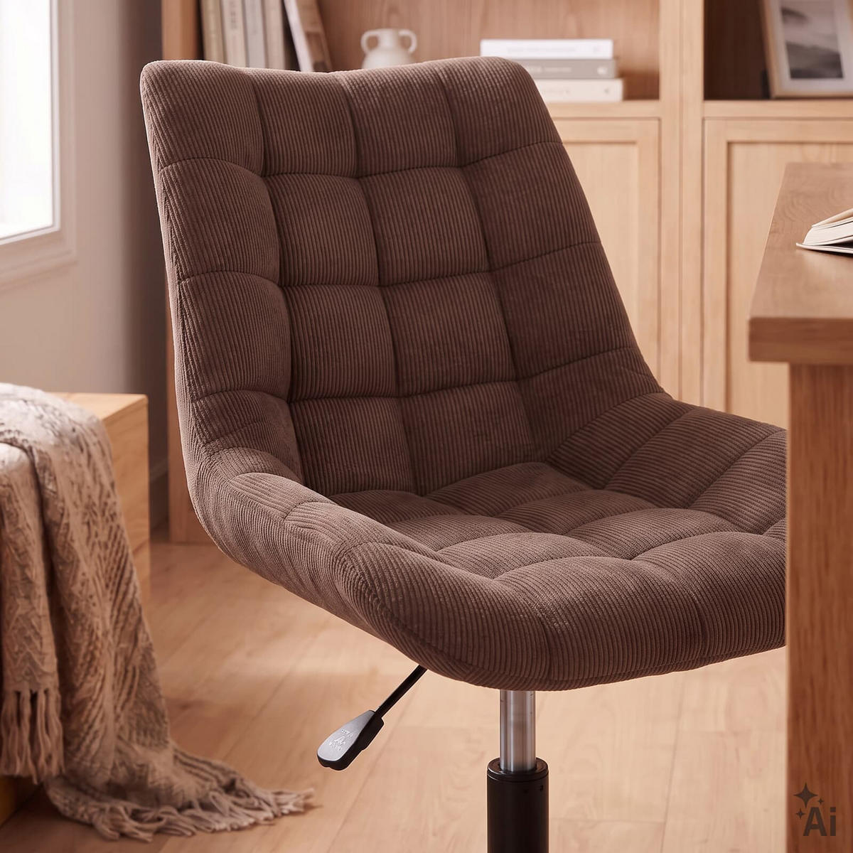 BÜROSTUHL VASILO braun - Braun, Textil (54/80/61cm) - IDIMEX