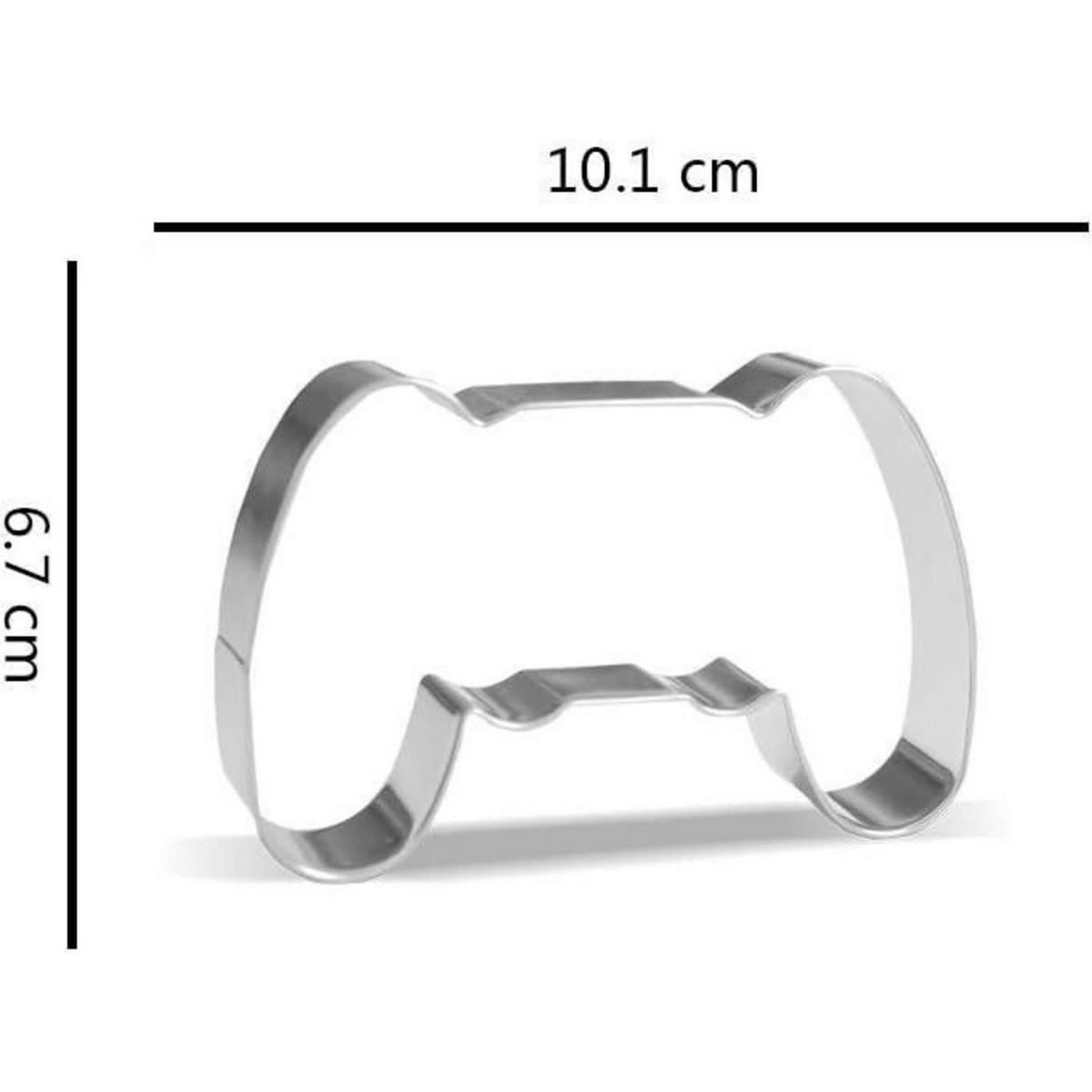 AUSSTECHFORM Game Controller Edelstahl 10,1 cm - Silberfarben, Metall (6.7/1.5/10.1cm)