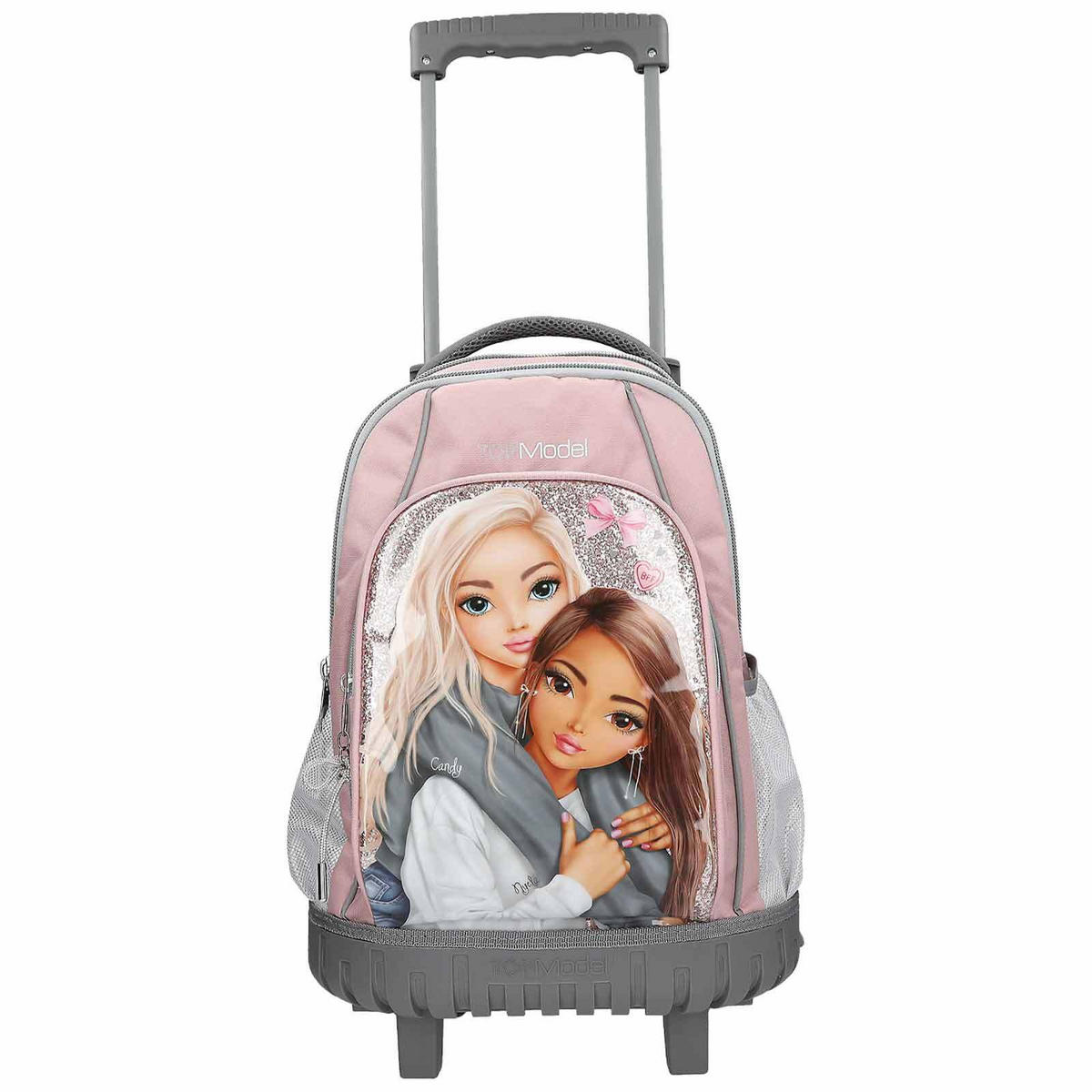 SCHULRUCKSACK TROLLEY MY BFF TOPModel grau-rosa 25 x 34 x 52 cm - Rosa/Grau, Textil (34/23cm) - Depesche Germany