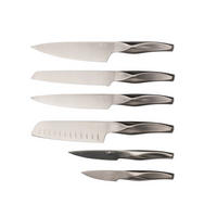 KÜCHENMESSER Larus - 6er-Set - Grau, Metall (1cm) - Björn