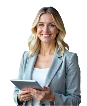 Beraterin Frau blond