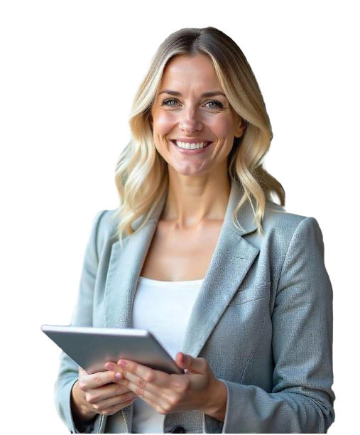Beraterin Frau blond