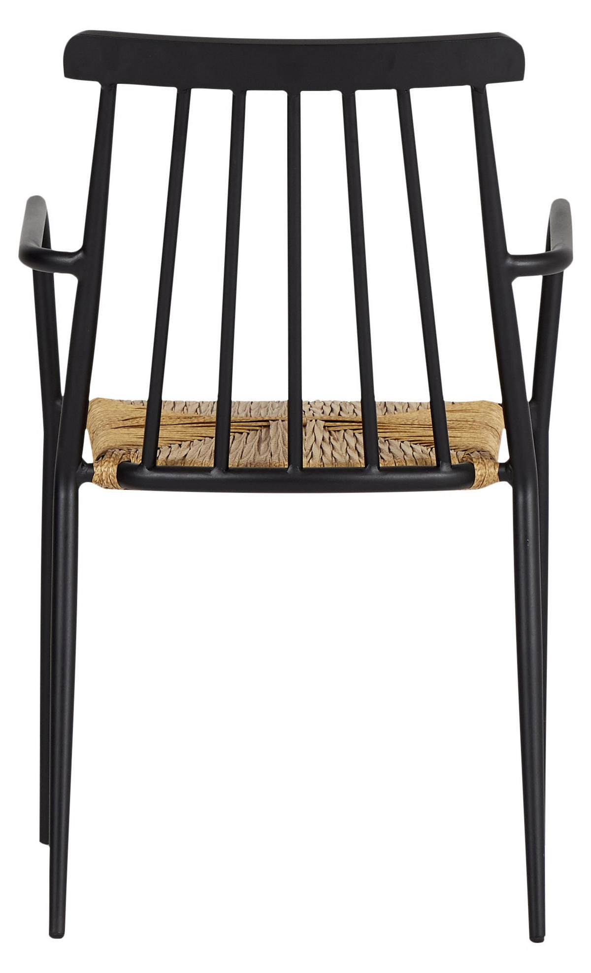 GARTENSTUHL Schwarz 4er Set - Schwarz, Holzwerkstoff (58/84/54cm) - ebuy24
