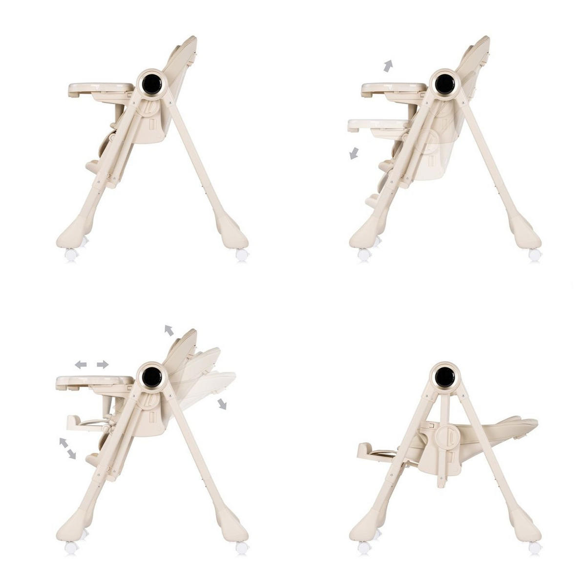 HOCHSTUHL Master Class 2 in 1 beige elektrisch Babyschaukel Fernbedienung - Beige, Kunststoff (53/100/86cm) - Chipolino