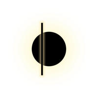 LED-WANDLAMPE Artus Schwarz Ø 30cm - Schwarz, Metall (30/30/30cm) - s.luce