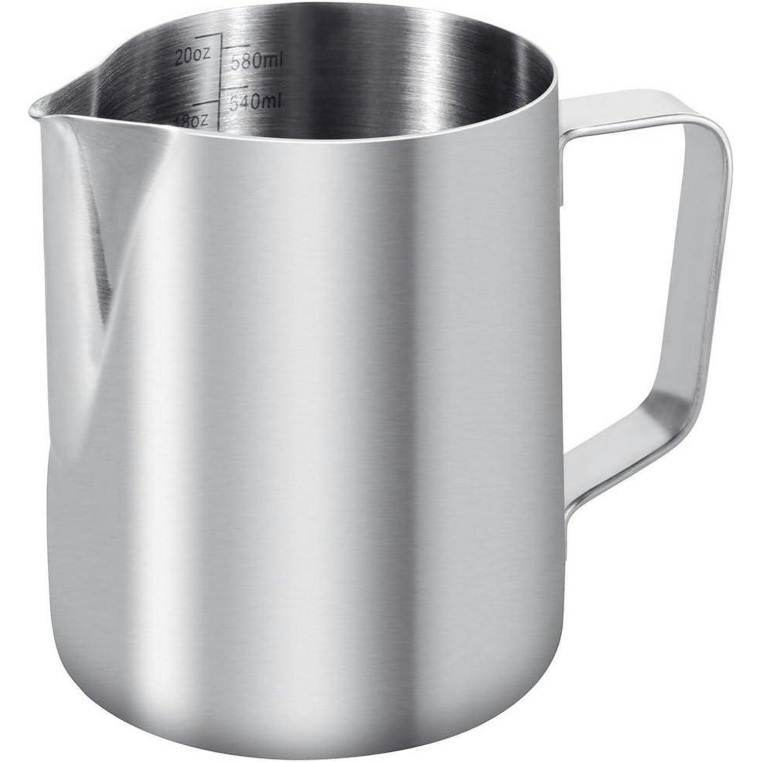 MILCHKÄNNCHEN Edelstahl 600 ml - Silberfarben, Metall (10/10cm)