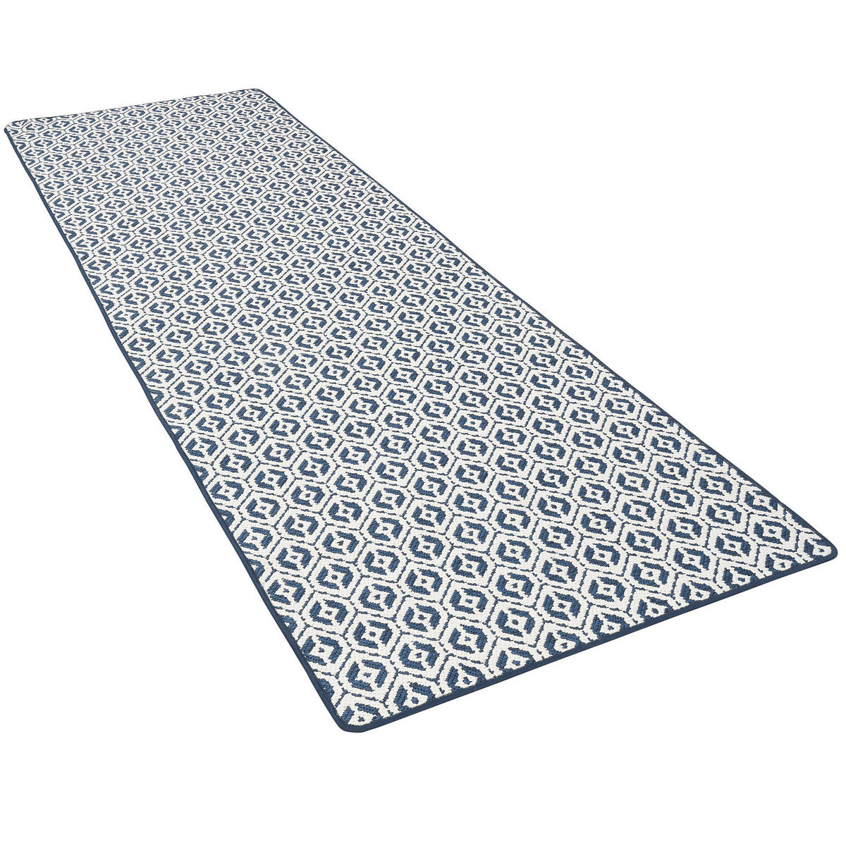 IN- UND OUTDOOR TEPPICH LÄUFER BEIDSEITIG CAPE COD - Blau, Textil (100/100cm) - Snapstyle