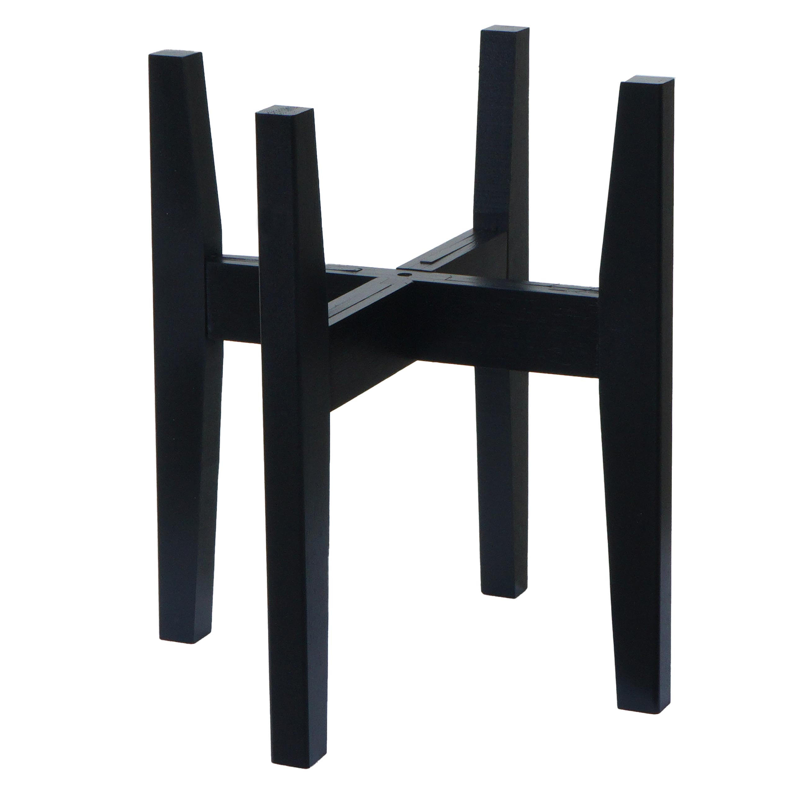PFLANZENSTÄNDER Schwarz - Schwarz, Holz (37/37/30cm) - MCW
