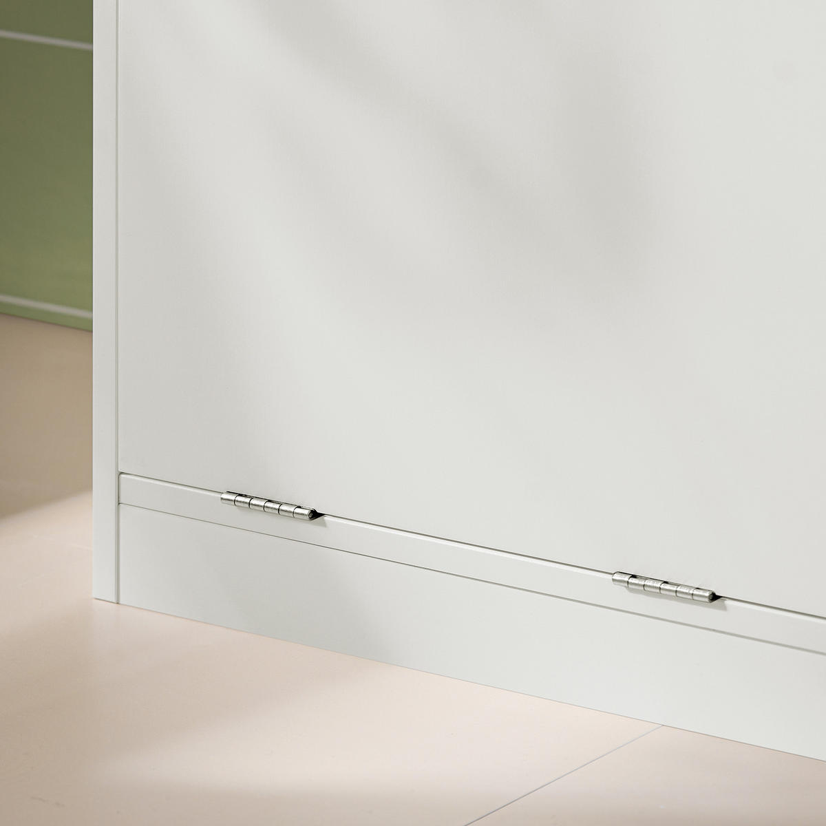 WÄSCHESCHRANK Weiß - Weiß, Holz/Holzwerkstoff (71/85/33cm) - SoBuy