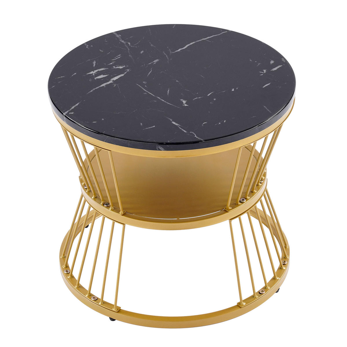 COUCHTISCH Satztisch 2er-Set Schwarz - Schwarz, Metall (115/45/45cm) - ComfortXL