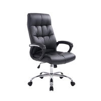 BÜROSTUHL Posan, Kunstleder Schwarz - Schwarz, Textil/Metall (63/126/71cm) - TPFLiving