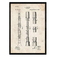 POSTER Klarinette Patent A3 Rahmenlos - Klar, Papier (29.7/5/42cm) - Nacnic