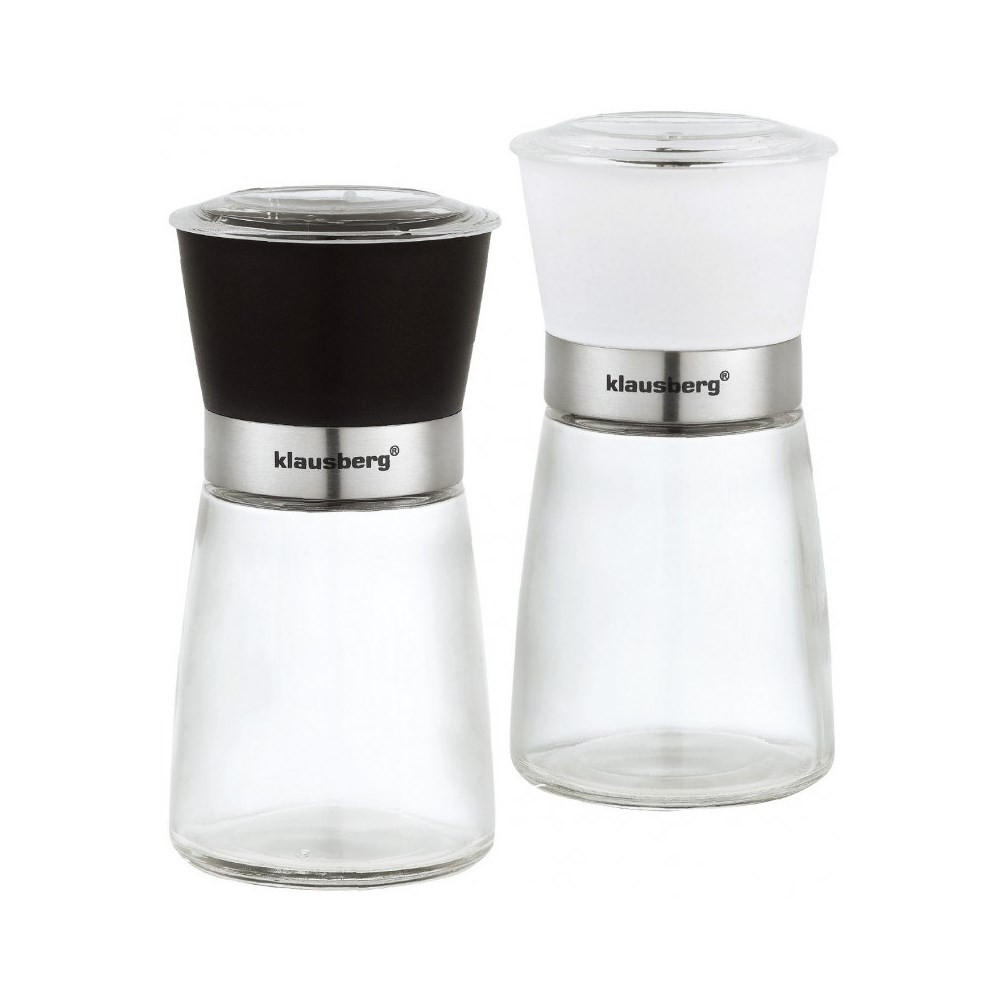 GEWÜRZMÜHLE Schwarz 6.8/6.8/13.2 cm KB7257 - Schwarz, Glas (6.8/13.2/6.8cm) - Klausberg 