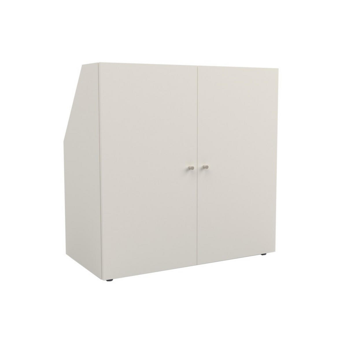 DACHSCHRÄGENSCHRANK CALI/ 100/100/51.8 cm - Weiß - Weiß, Holzwerkstoff (51.8/100/100cm) - Weber Industries