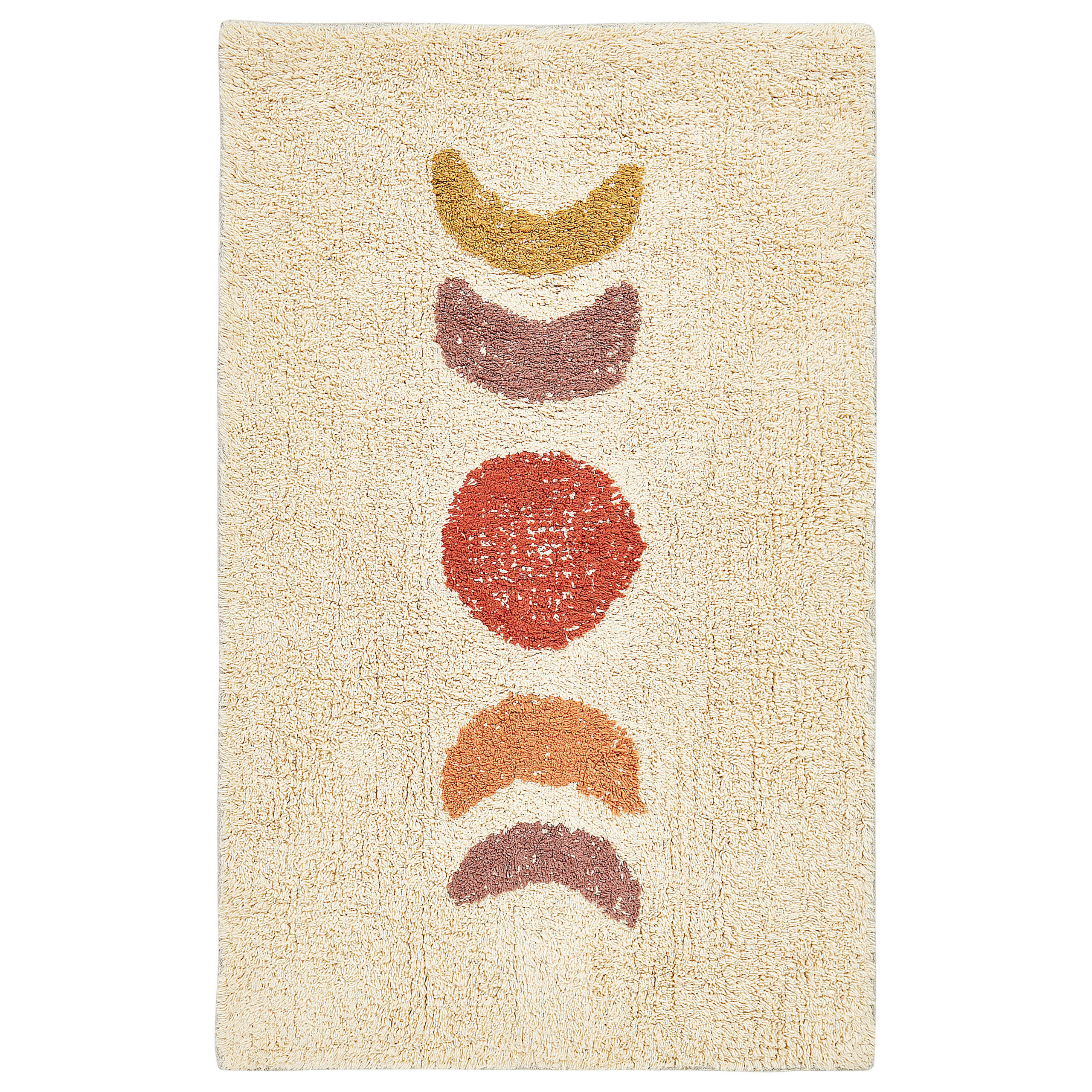 BADEMATTE Beige 50 x 80 cm Esme - Beige/Gelb, Textil (50/80cm) - Beliani