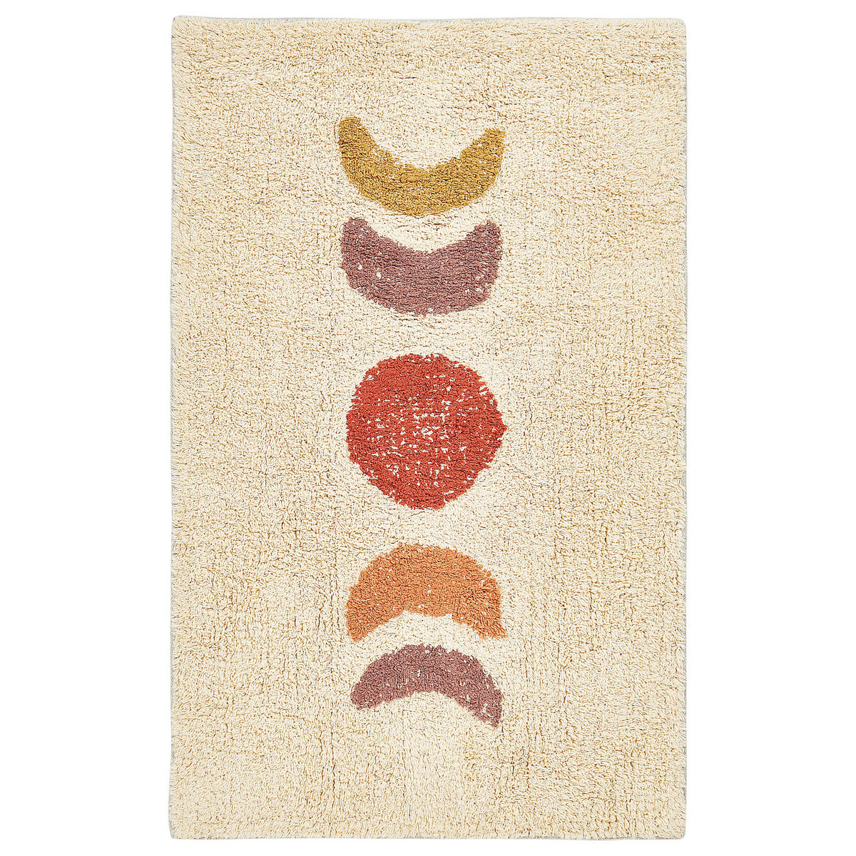 BADEMATTE Beige 50 x 80 cm Esme - Beige/Gelb, Textil (50/80cm) - Beliani