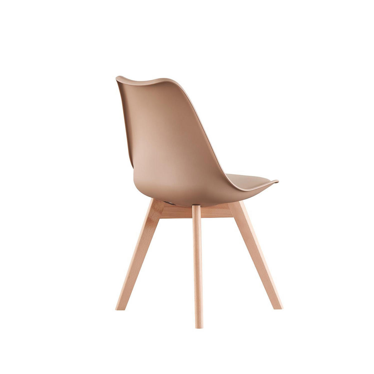 ESSZIMMERSTUHL Kunststoff 4-teilig Hellbraun - Beige, Kunststoff (48/83/44cm) - Life Interiors