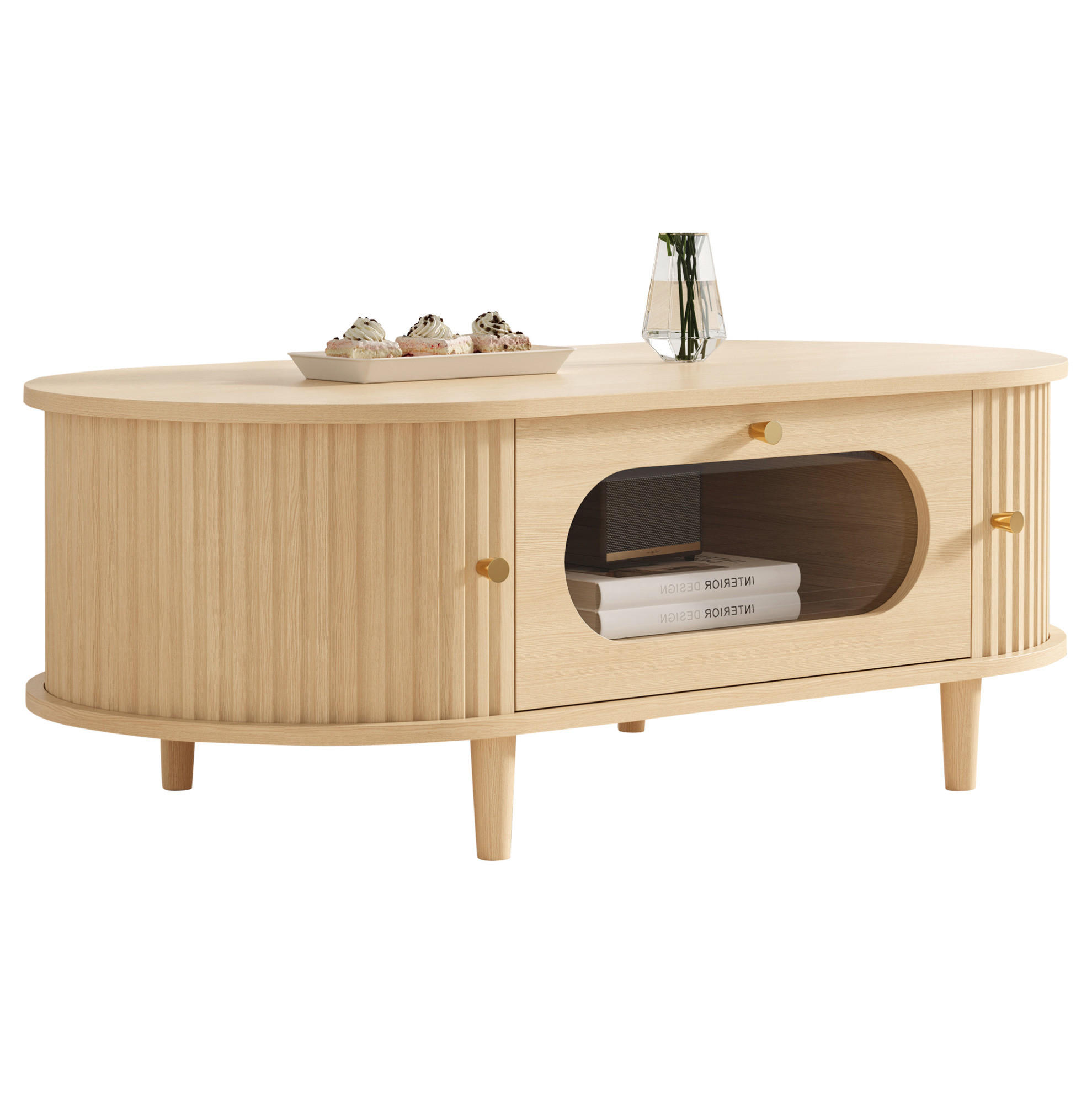 Ivmeu Couchtisch Eiche 50x36x100 cm