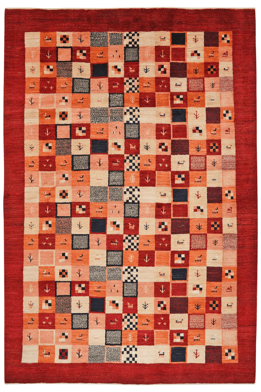 GABBEH-TEPPICH handgeknüpft Rizbaf Bunt 236/159 cm Schurwolle - Multicolor, Textil (159/236cm) - Looma