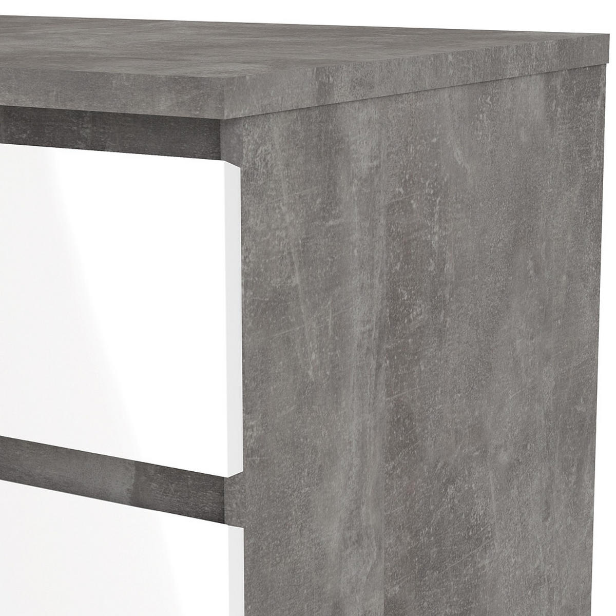 KOMMODE Beton Dekor - Grau, Holzwerkstoff (77/111/50cm) - ebuy24