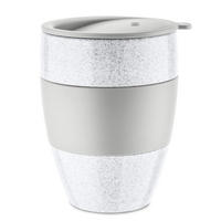 THERMOBECHER Aroma To Go Organic grey 400 ml 9,5/9/12 cm - Grau, Kunststoff (0.4L) - KOZIOL