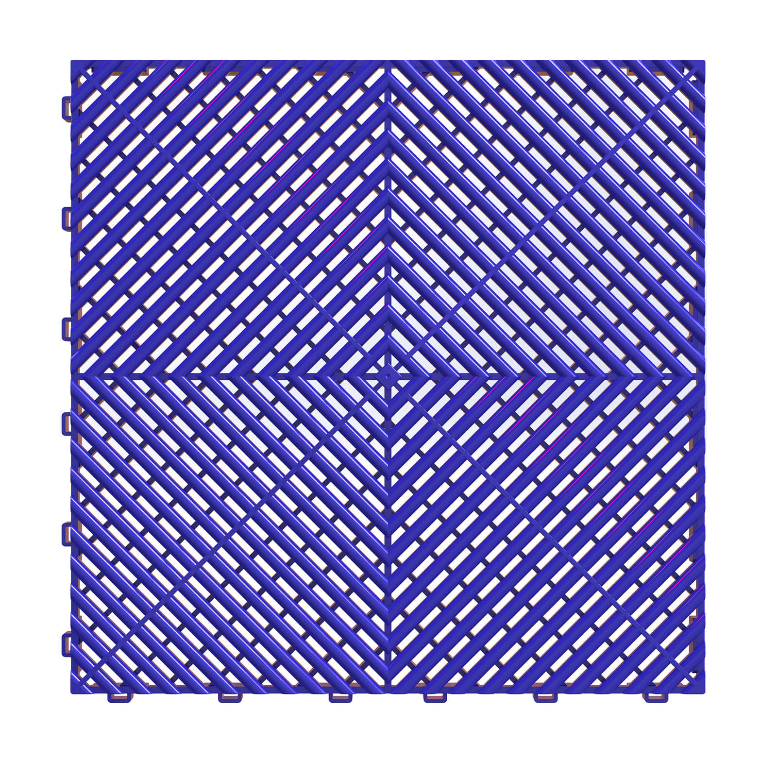 KLICKFLIESEN Durchbrochen für Garage, Werkstatt und Ausstellungsraum - Farbe Blau - Set von 6 Fliesen - Blau, Kunststoff (39.5/39.5/2cm) - MOSAIK AERO