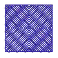 KLICKFLIESEN Durchbrochen für Garage, Werkstatt und Ausstellungsraum - Farbe Blau - Set von 6 Fliesen - Blau, Kunststoff (39.5/39.5/2cm) - MOSAIK AERO