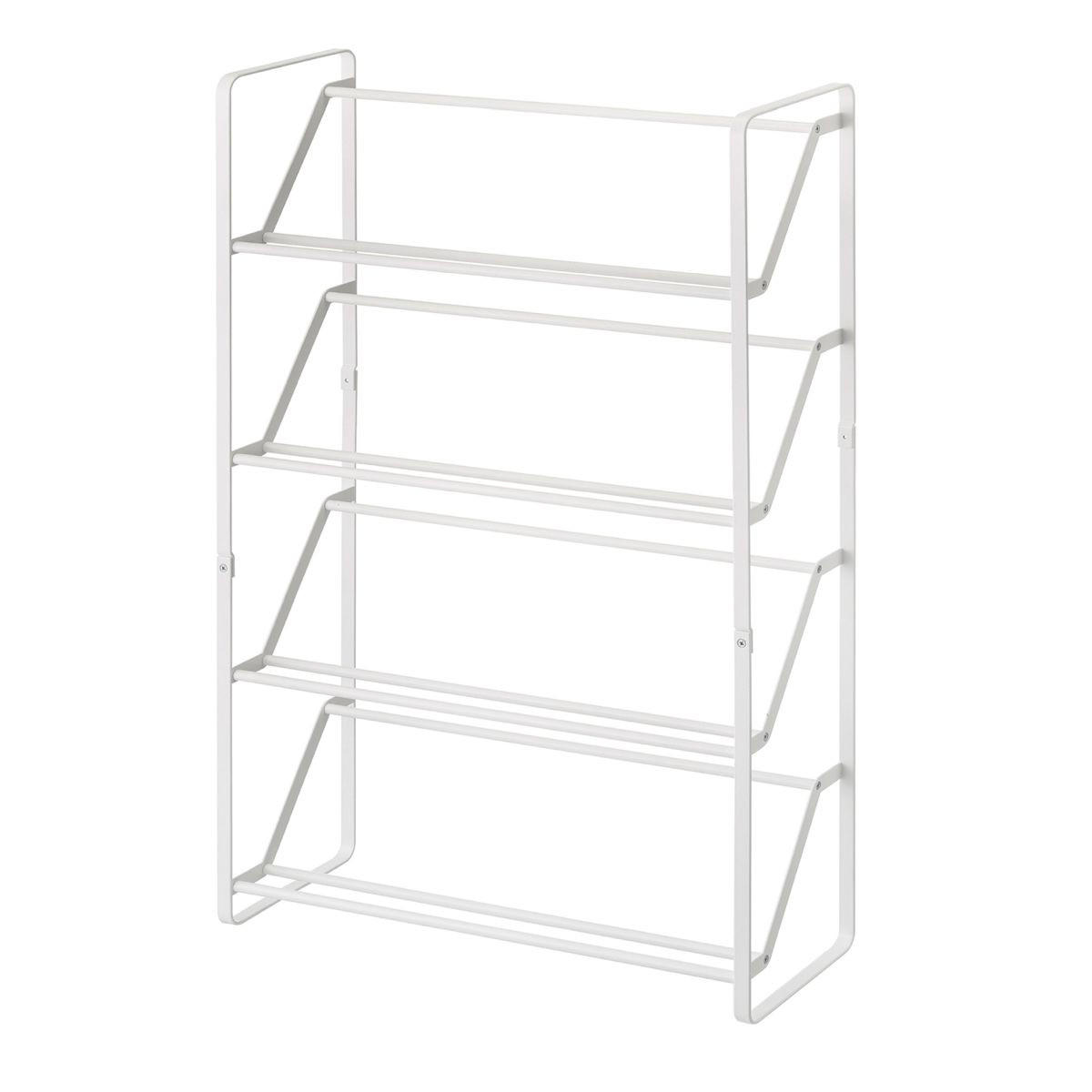 SCHUHREGAL Frame weiß 53/80/17 cm schmal - Weiß, Metall (53/80/17cm) - Yamazaki