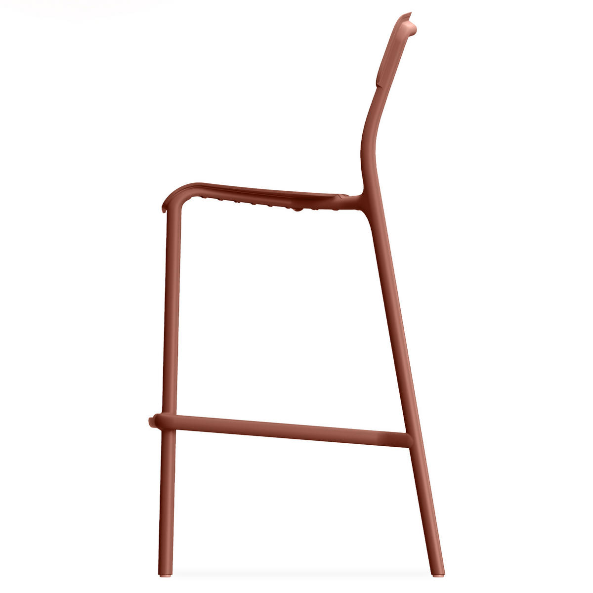 GARTENHOCKER GALIO, Hochhocker, 2-er Set - Orange, Kunststoff (52/107.5/54.5cm) - KONSIMO®
