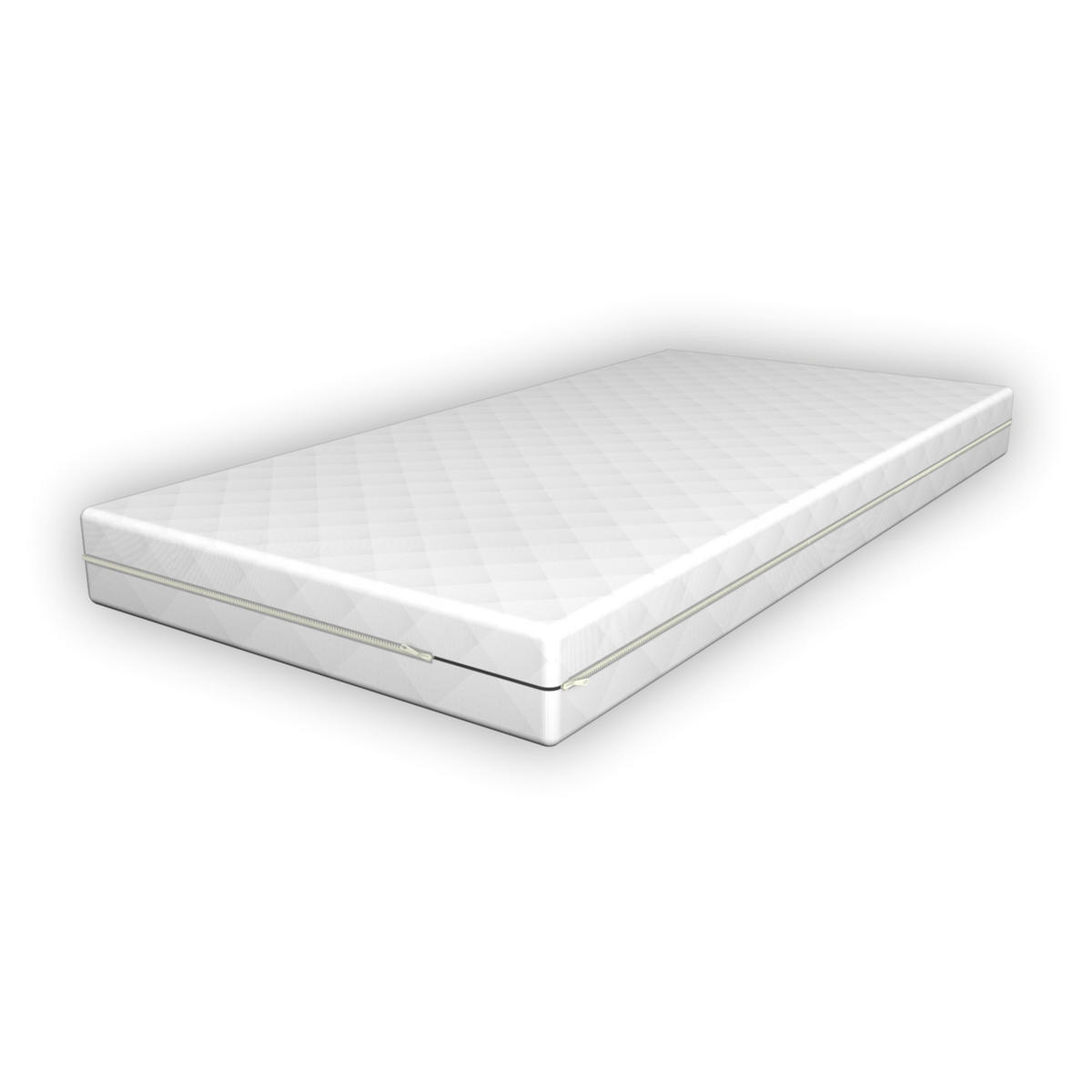 HAUSBETT Sisimiut mit Matratze - Naturfarben, Holz/Textil (70/140cm) - [en.casa]