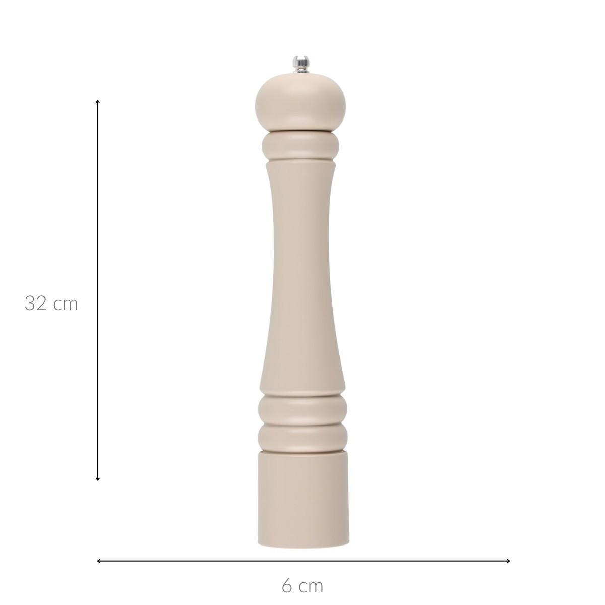 GEWÜRZMÜHLE Holz 32 cm - Beige, Holz (6/32/6cm)