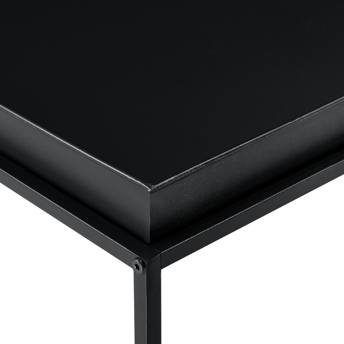BEISTELLTISCH Lipizza - Schwarz, Metall (59/59/36cm) - [en.casa]