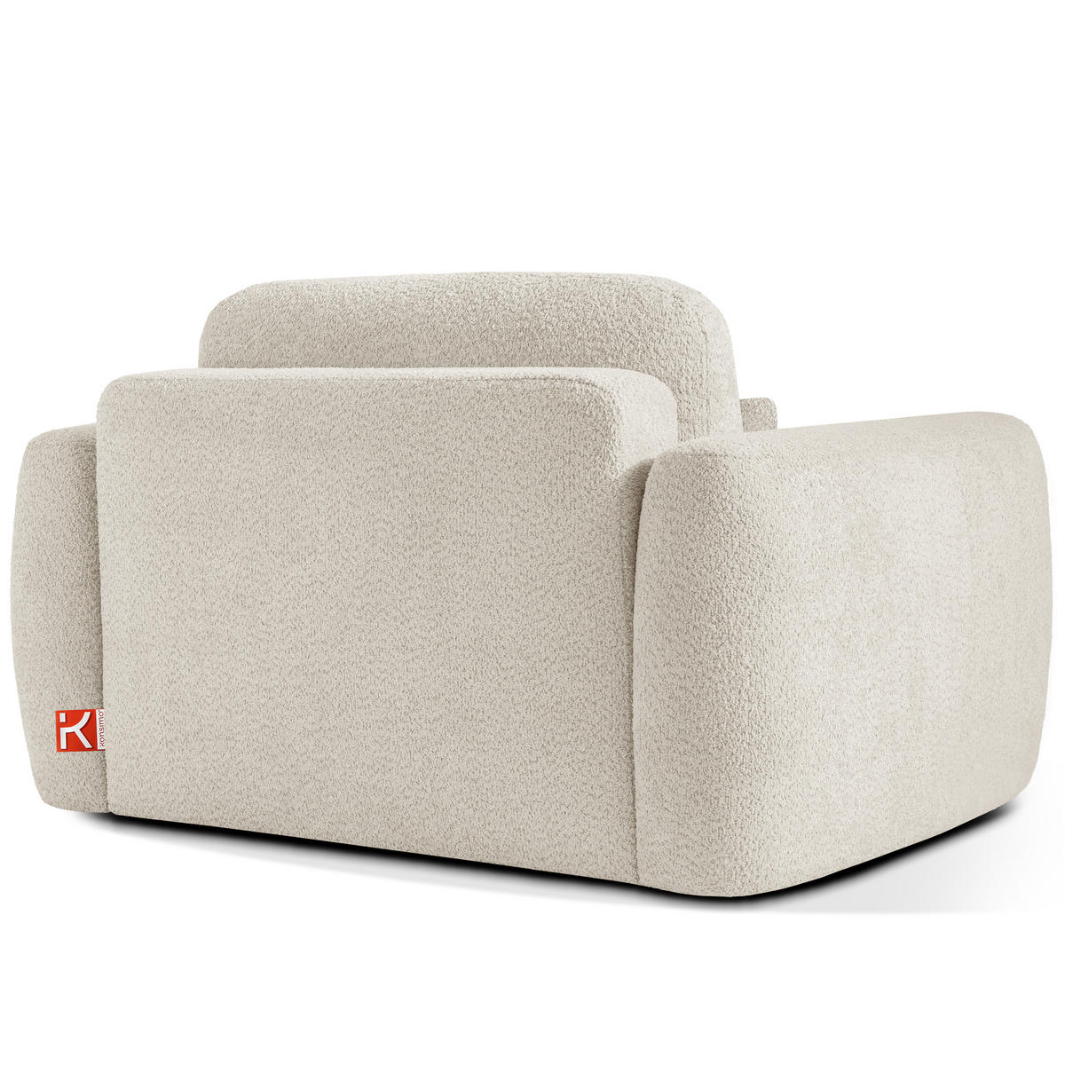 SESSEL ELOSA - Weiß, Holz/Textil (145/85/115cm) - KONSIMO®
