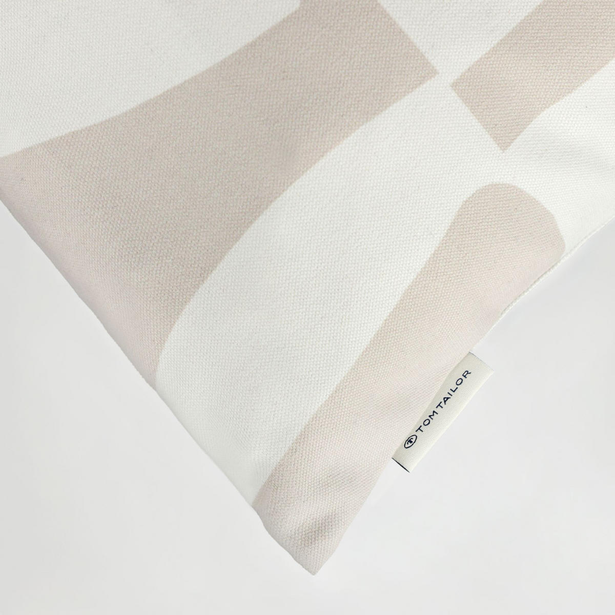 KISSENHÜLLE MODERN WAVES - Beige, Textil (45/45cm) - Tom Tailor