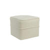SITZPOUF Kiki Weiß 40/40/35 cm - Weiß, Textil (40/35/40cm) - Light & Living