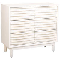 KOMMODE mit 6 Schubladen 90x40x92 cm - Weiß, Holz (100/92/40cm) - Wanderlust