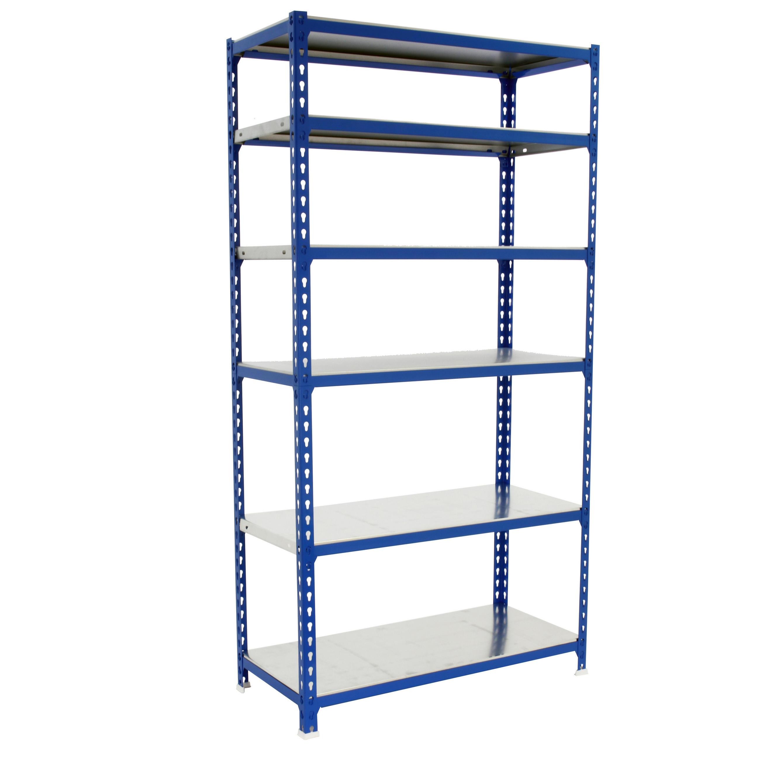 SCHWERLASTREGAL Giant Metal Shark HxBxT 250 x 80 x 40 cm Fachlast 180 kg Blau - Blau, Metall (80/250/40cm) - PROREGAL