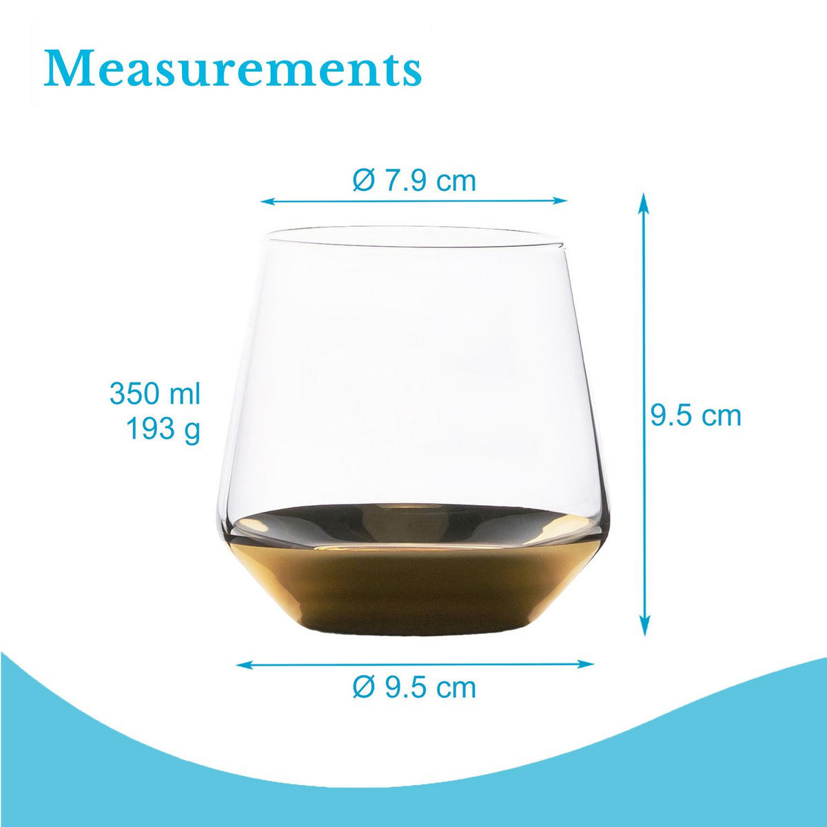 WASSERGLAS SET 350 ml (6-tlg) - Transparent, Glas (0.35L) - Intirilife