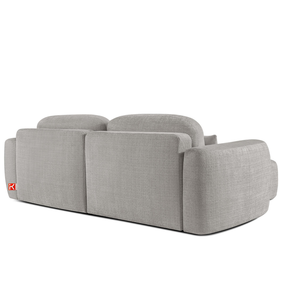SITZGARNITUR ELOSA - Hellgrau, Holz/Textil (245/85/165cm) - KONSIMO®