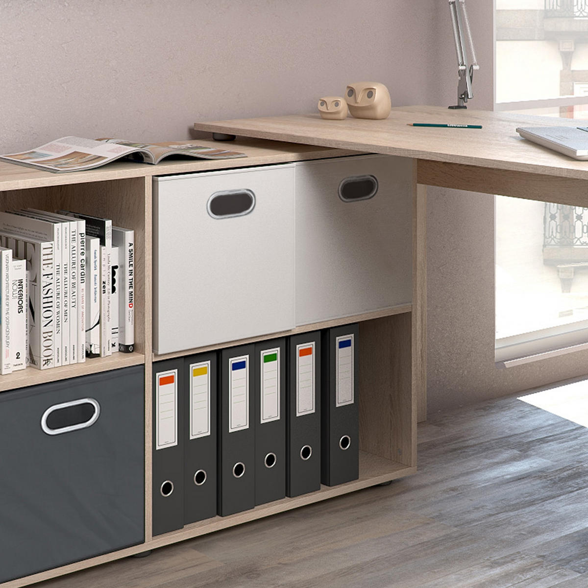 ECKSCHREIBTISCH FlexPlus Sonoma 137 x 60 cm - Sonoma Eiche, Holzwerkstoff (60/137/75.4cm) - Vicco