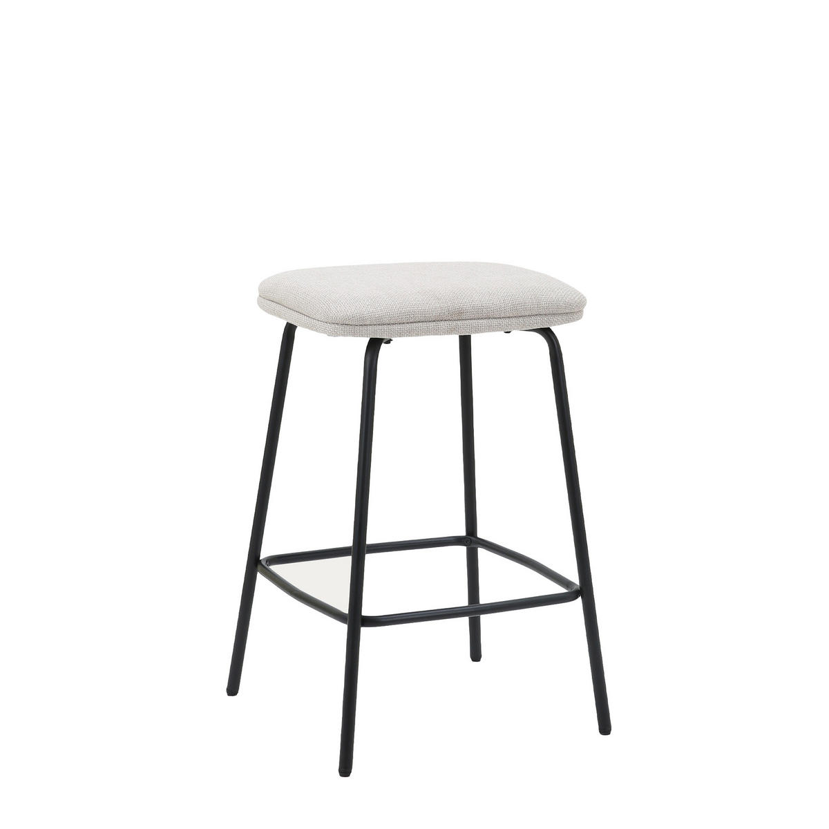 BARHOCKER Meis Beige 43 cm x 65 cm - Beige, Textil (43/65/40cm) - Kenay Home