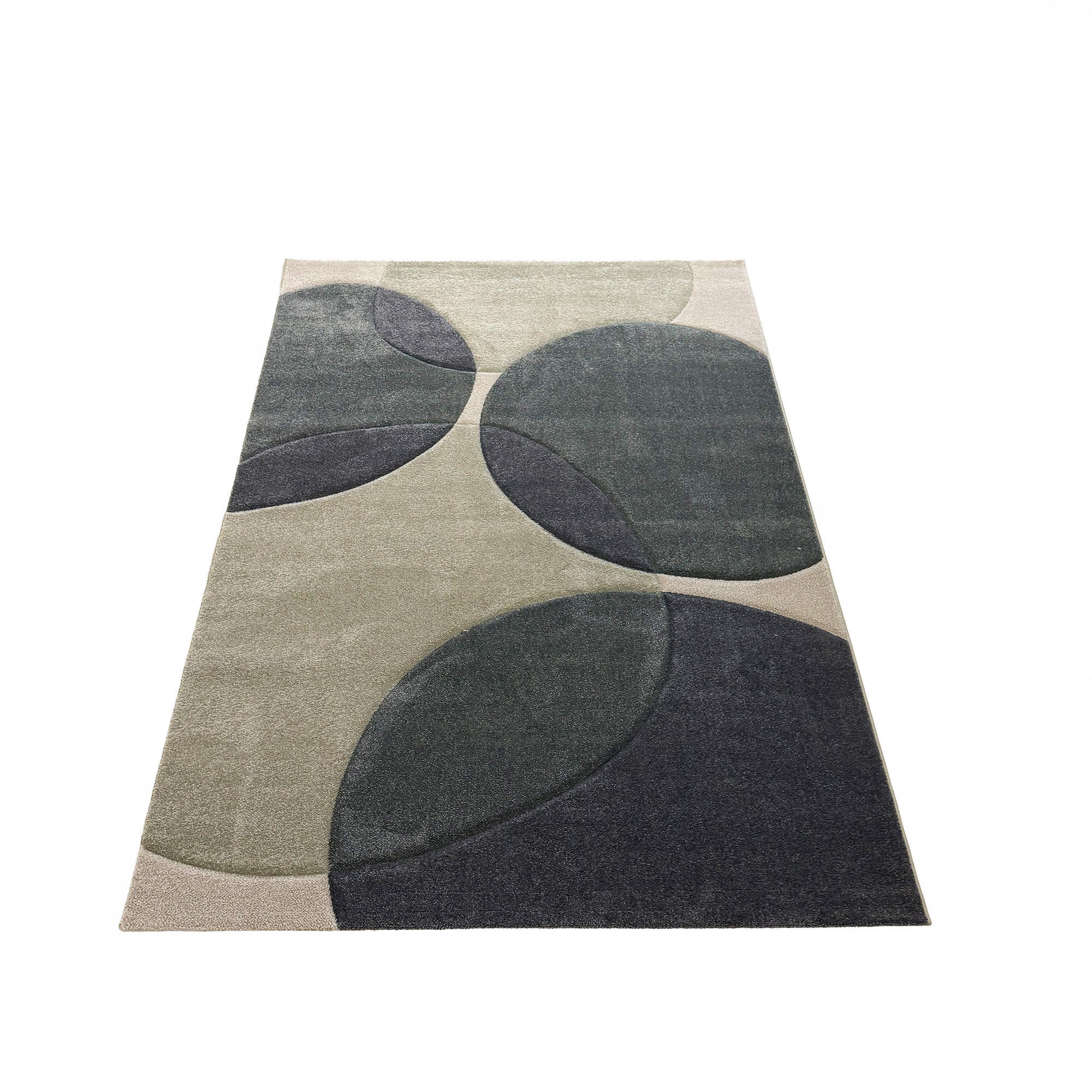 DESIGNER TEPPICH MAUI MODERN - Blau, Textil (120/170cm) - Pergamon