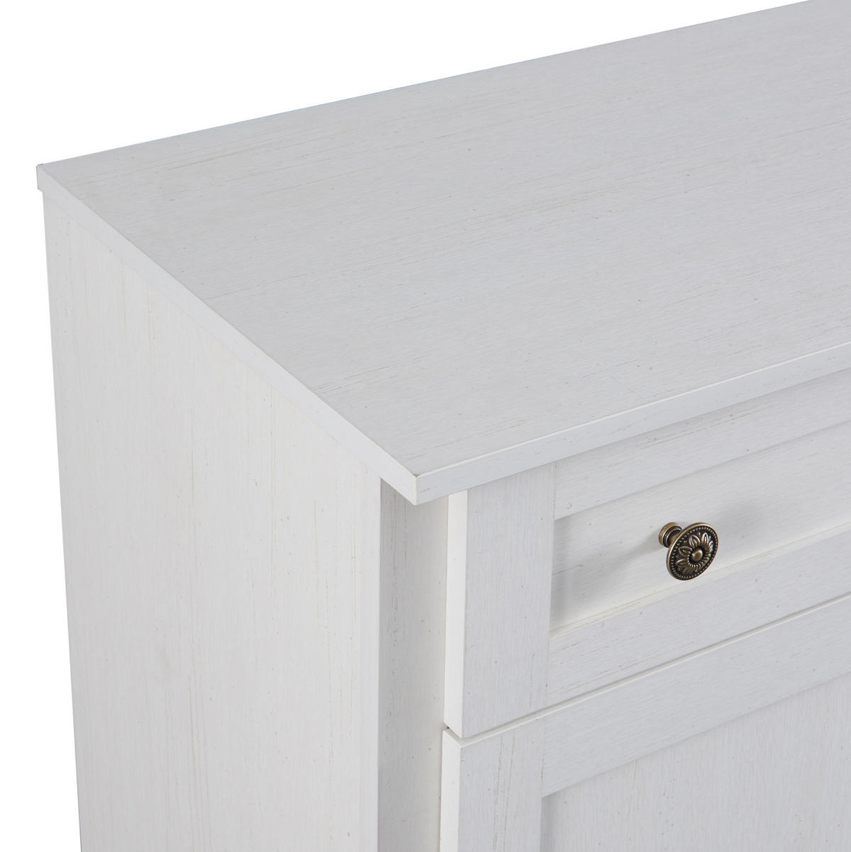 SIDEBOARD 150/40/86 cm Antikweiß aus Spanplatte mit 4 Türen und 2 Schubladen - Weiß, Holzwerkstoff (40/86/150cm) - OKMYHOME