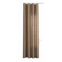 GARDINE Wellenvorhang Wien 245x145 cm Taupe - Taupe, Textil (145/245cm) - Gardinenbox