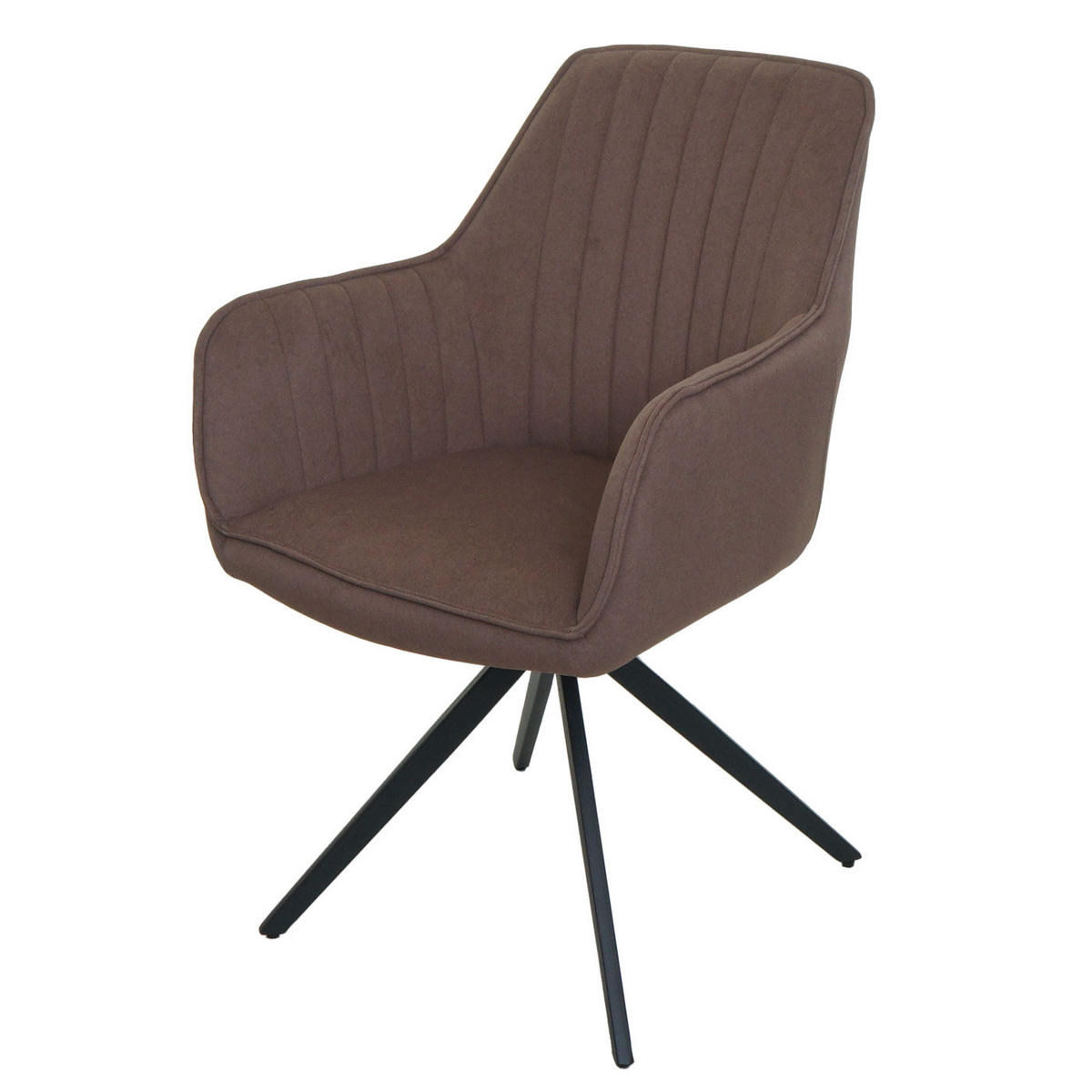 ESSZIMMERSTUHL Braun 6er-Set - Braun, Textil (58/87/55cm) - MCW